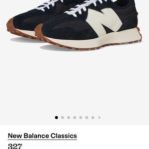 New Balance Classics 327 sneakers. Size 6.5- Black and Cream